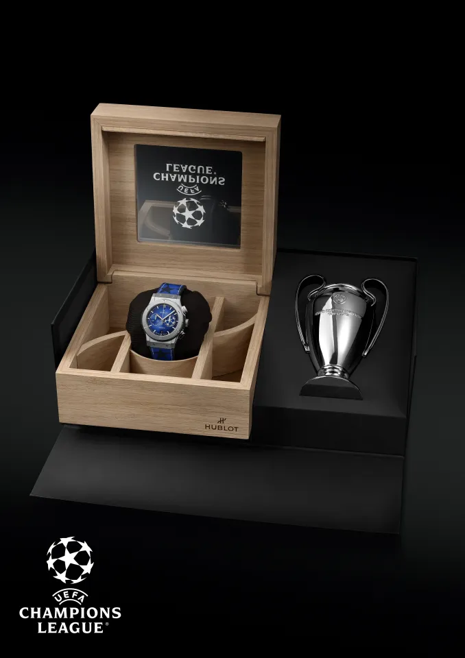 Килиан Мбаппе – лицо лимитированной серии Hublot Classic Fusion Chronograph UEFA Champions League Titanium