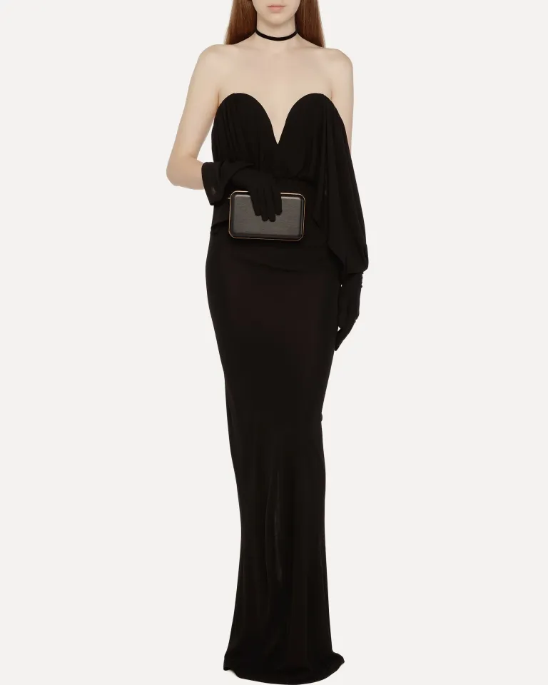 Saint Laurent, Шифоновое платье-бюстье | Фото: viled.kz