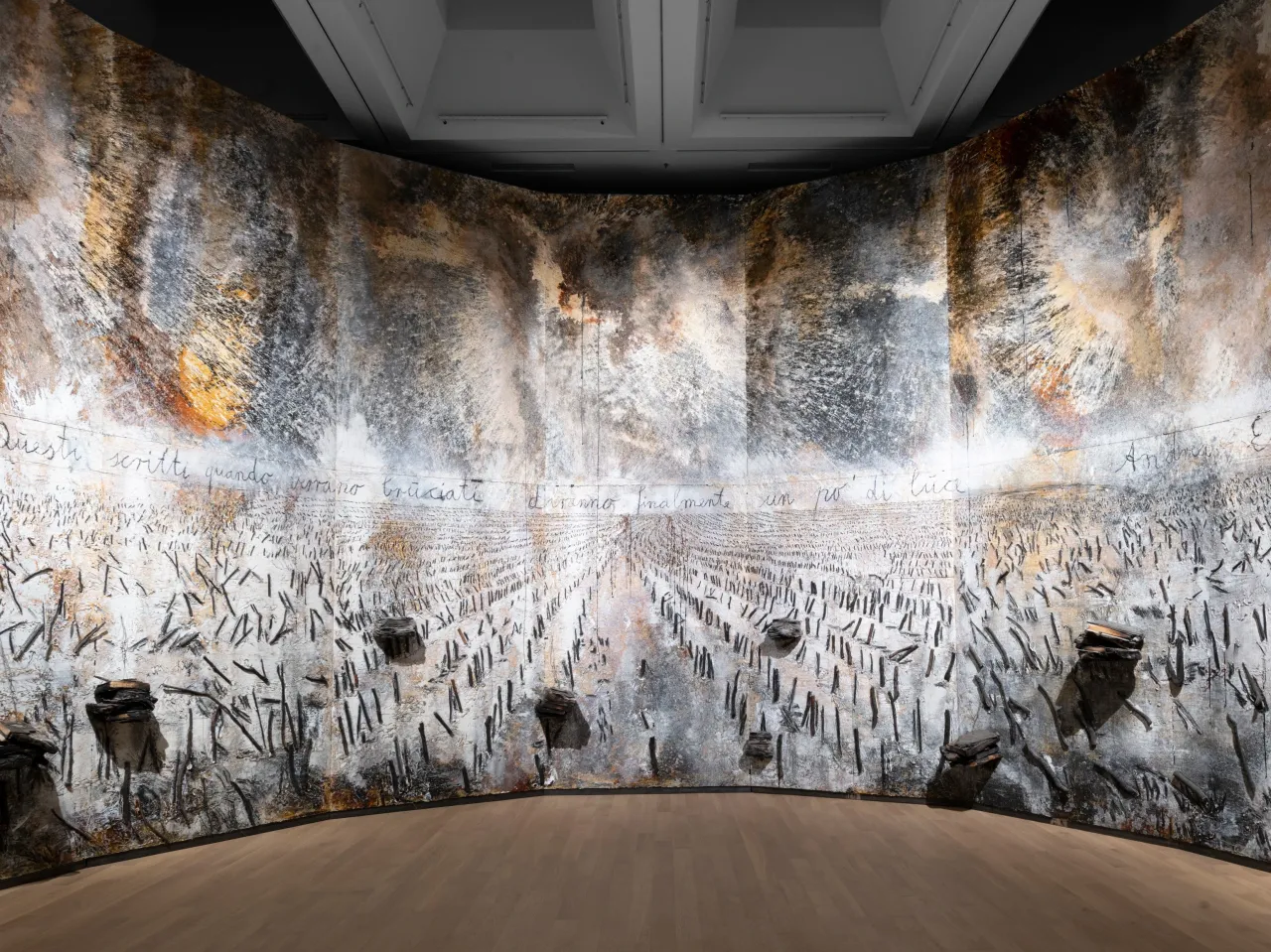 Янсель Кифер, Когда эти сочинения сгорят, они, наконец, дадут немного света. 2020-2021. Коллекция Almaty of Arts. | Фото: Alexey Poptsov.