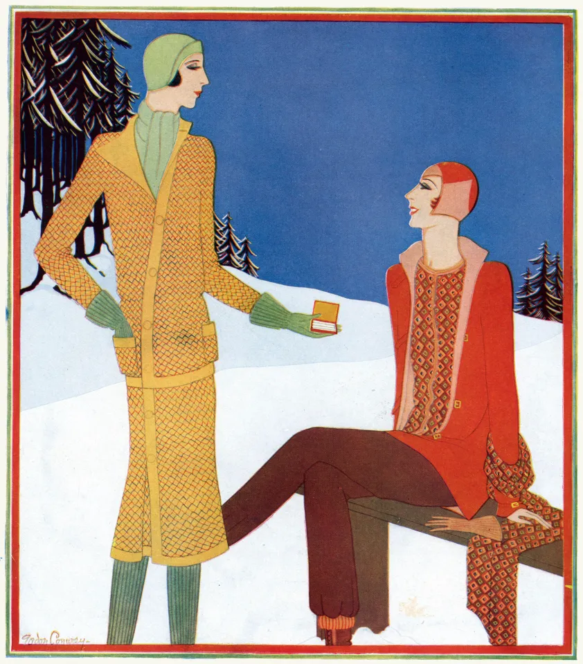 2M3K7JT Tatler winter fashions, by Gordon Conway