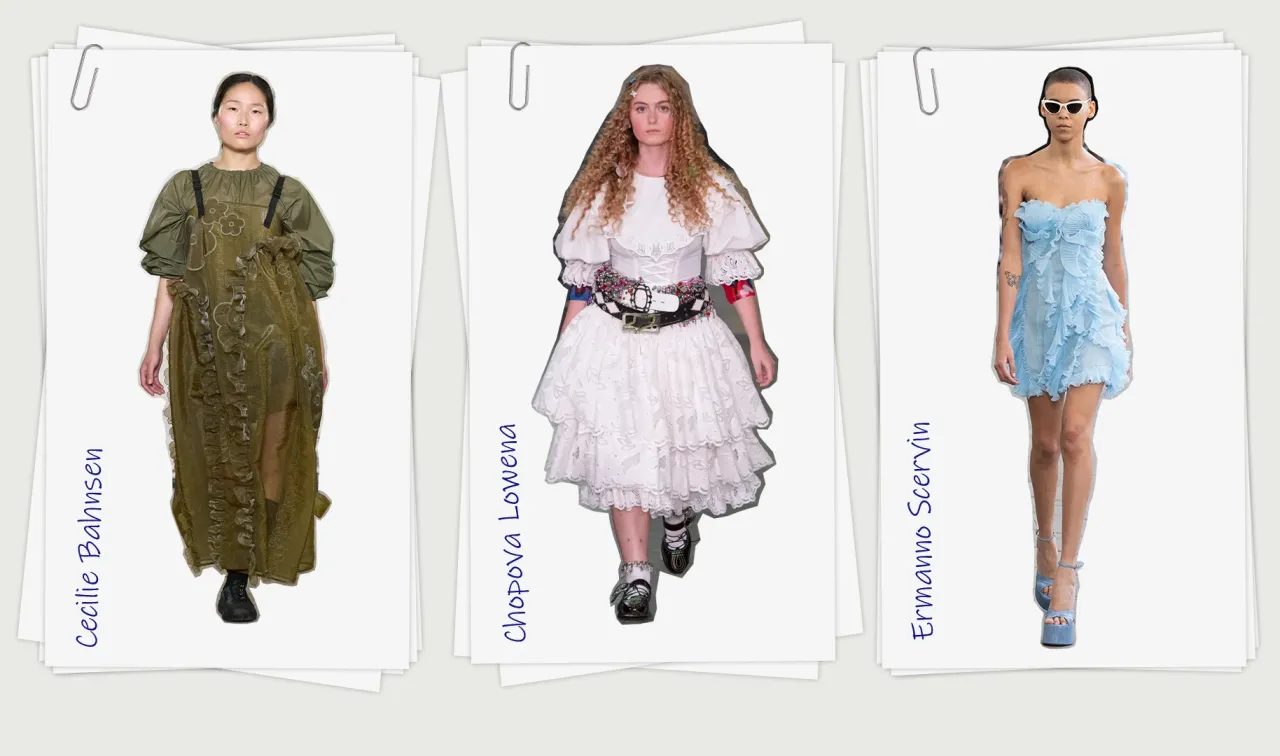 Оборки, рюши, воланы – романтика снова в моде