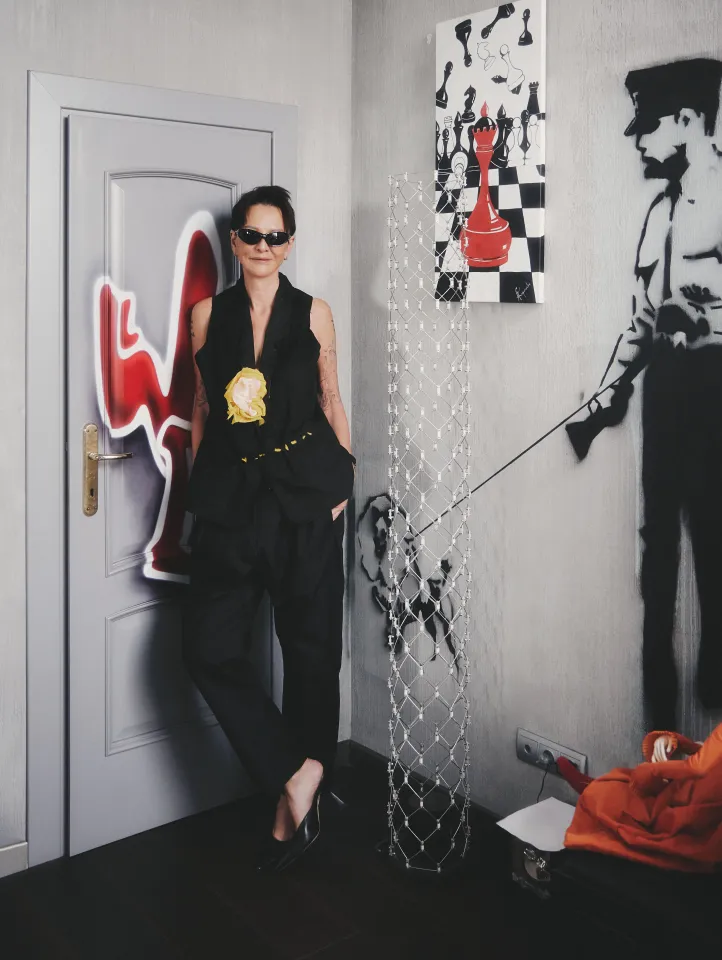 Жилет и брюки Mechanical Piano 
Мюли Principe di Bologna