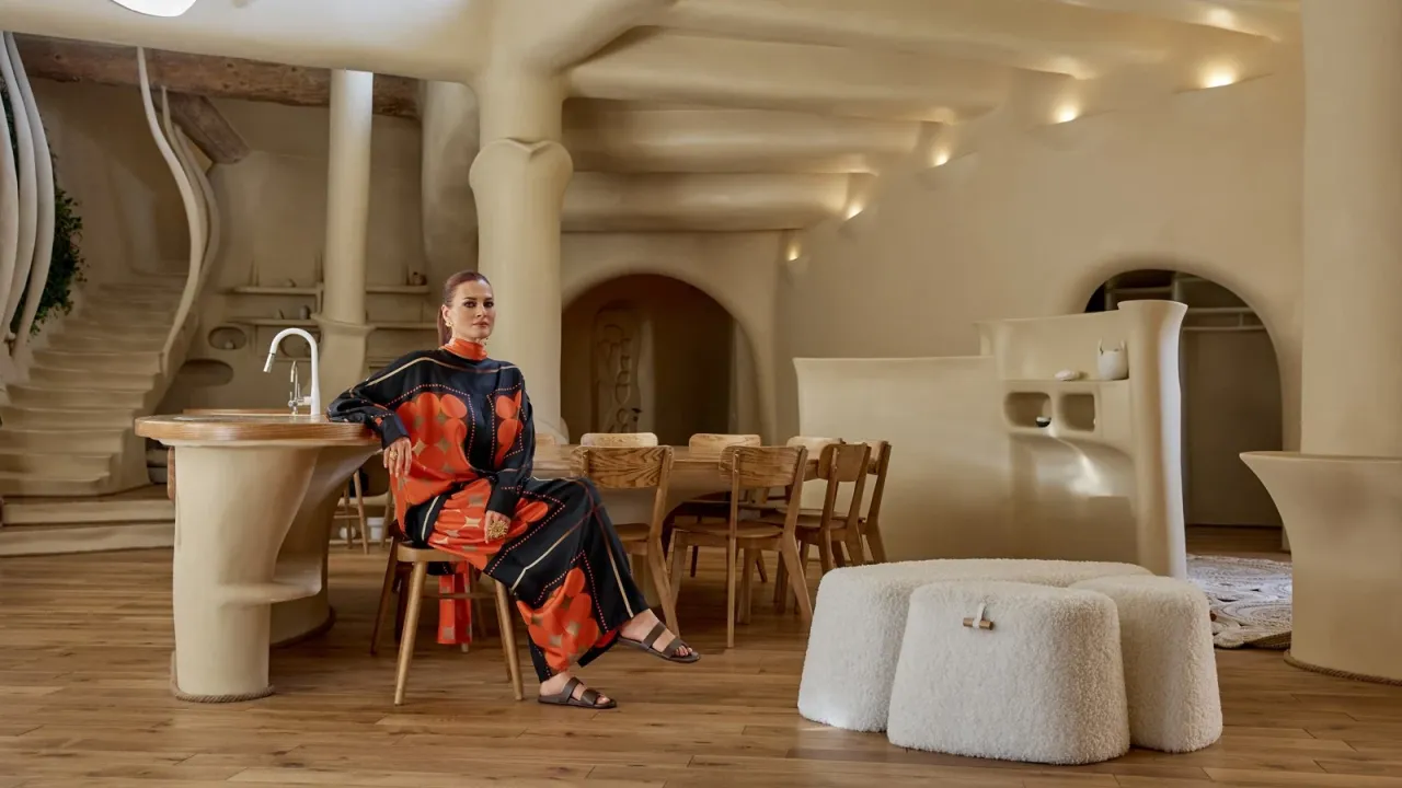 Блуза и юбка Khaite
Сандали The Row
Украшения Schiaparelli
Фотограф: Темирлан Фарзалиев