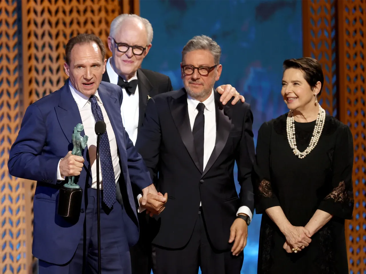 Sergio Castellitto, John Lithgow, Isabella Rossellini, Ralph Fiennes | Getty Images