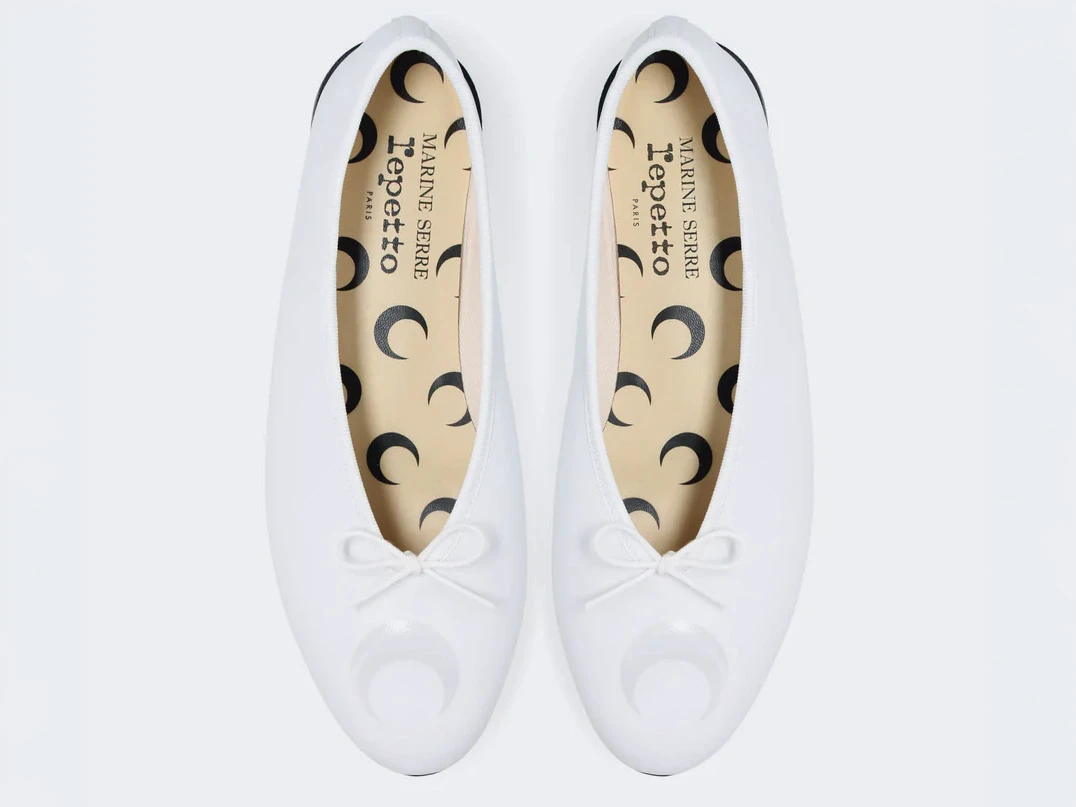 Капсульная коллекция балеток Marine Serre x Repetto