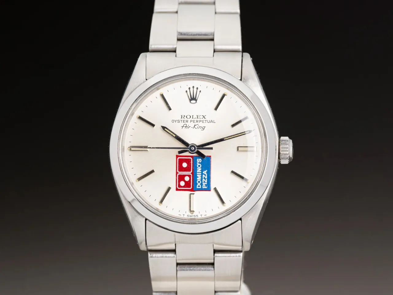 1981 Rolex Oyster Perpetual «Domino's» Air King Модель 5500 | hqmilton.com