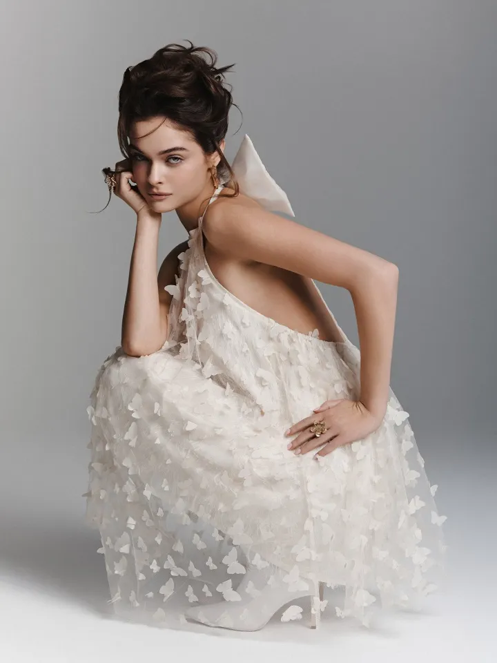 Платье Ines de Santo | Серьги Valentino | Колготки Wolford