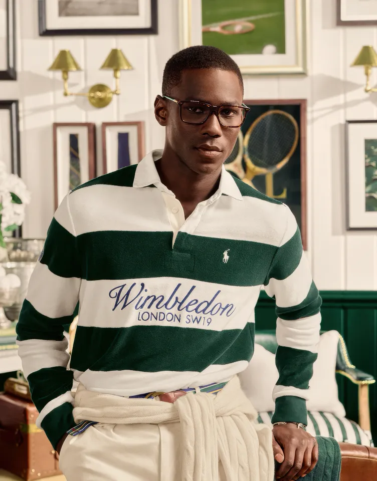 Будучи официальным поставщиком экипировки для Wimbledon, Polo Ralph Lauren ежегодно выпускает коллекцию, посвященную турниру | Архивы пресс-служб