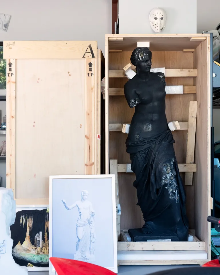 В студии Дэниела Аршама в Хэмптонсе | Фотограф, креативный директор: Роман Варламов