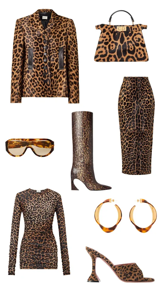 Очки, Bottega Veneta; жакет и юбка, Khaite; серьги и платье,
Saint Laurent; сумка и сапоги, Fendi; мюли, Amina Muaddi | Архивы пресс-служб