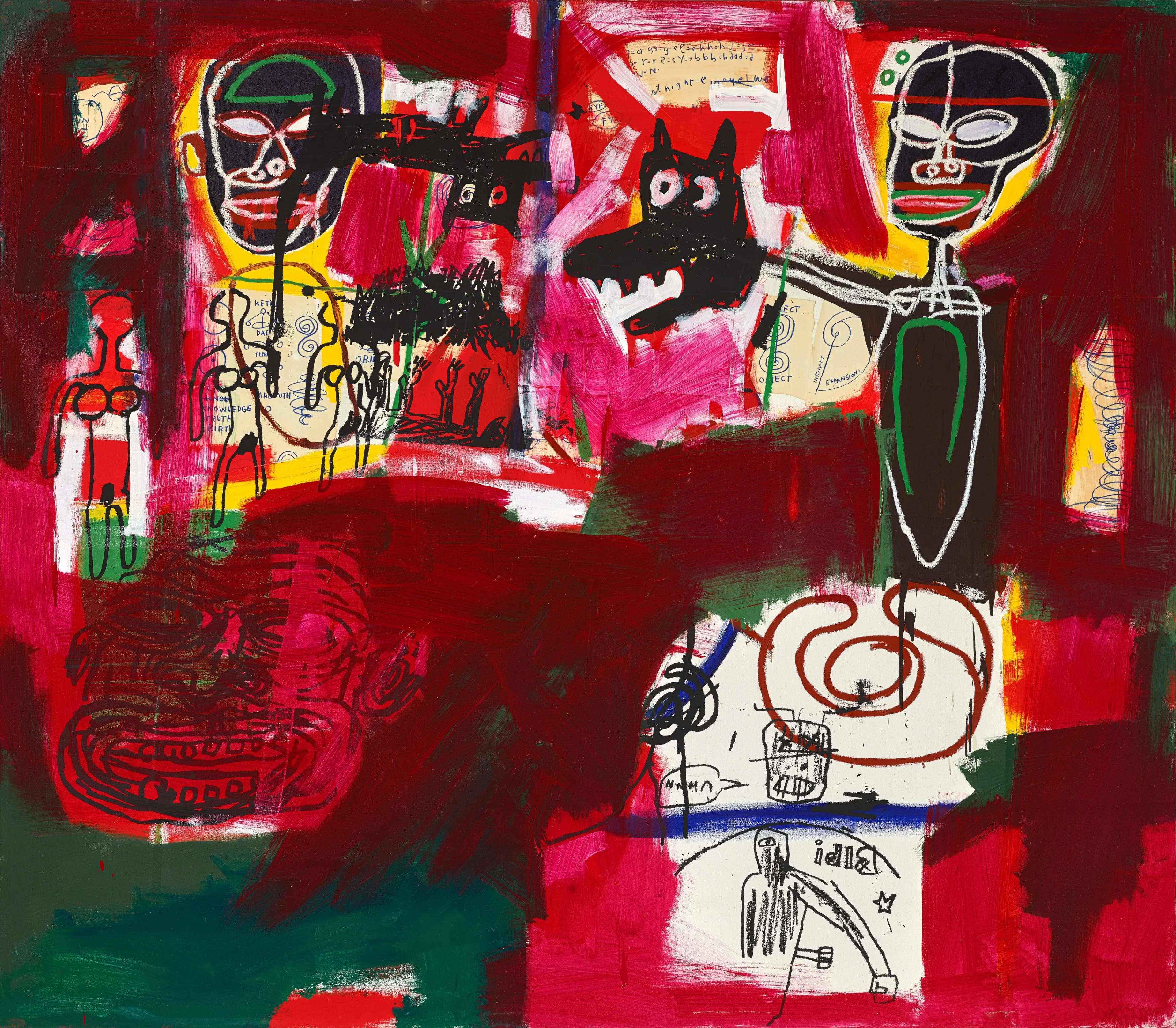 Jean-Michel Basquiat (1960-1988) Sabado por la Noche (Saturday Night) | Christie’s
