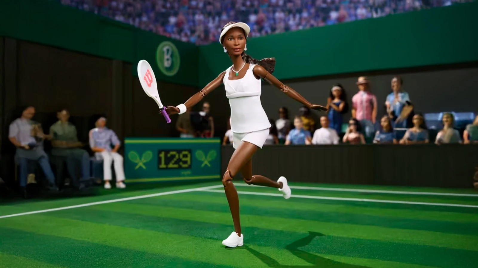 Как выглядит кукла Barbie в образе Винус Уильямс | mattel.com