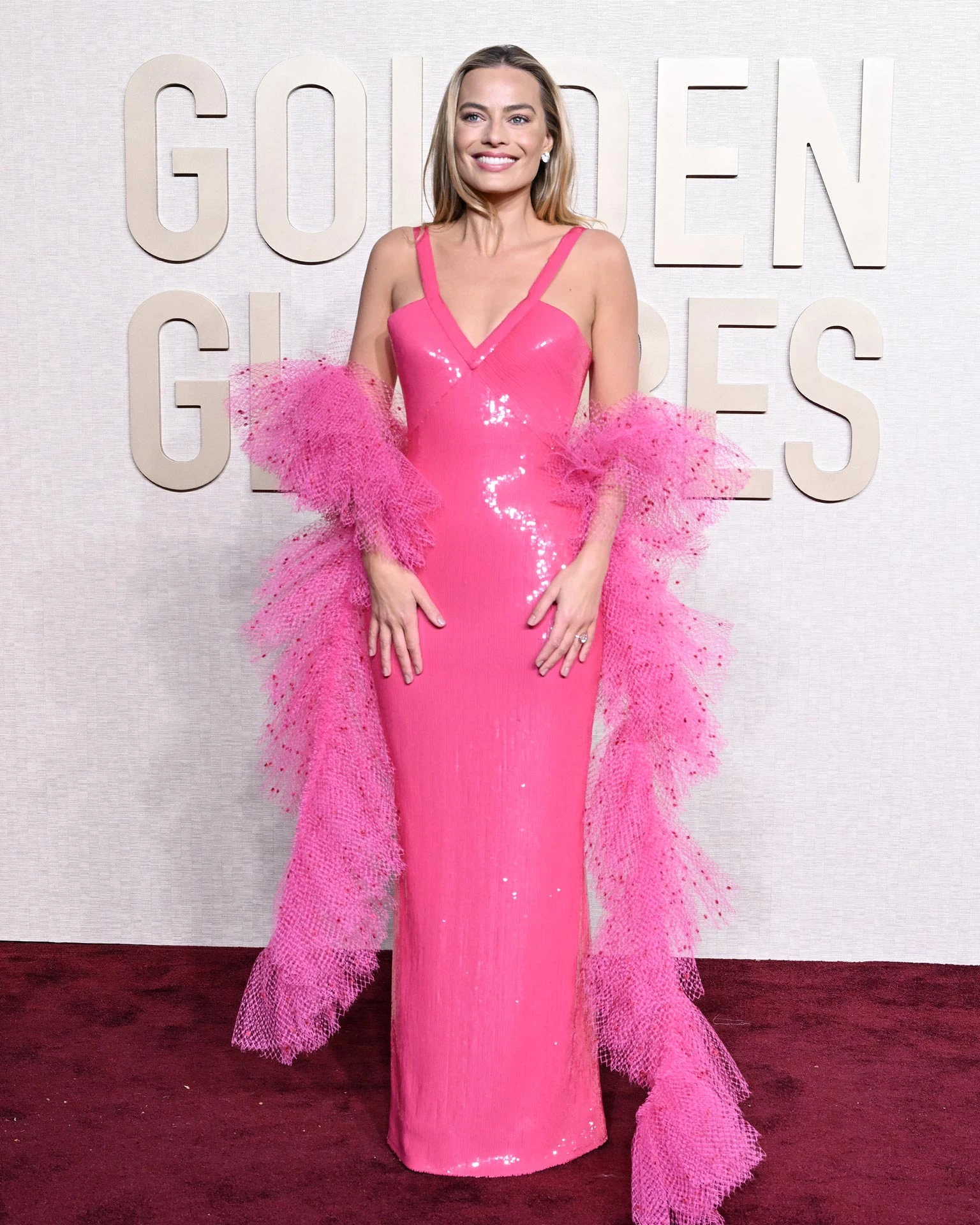 Марго Робби на 81-й церемонии вручения премии «Золотой глобус», состоявшейся 7 января 2024 года в Беверли-Хиллз, Калифорния | Getty Images