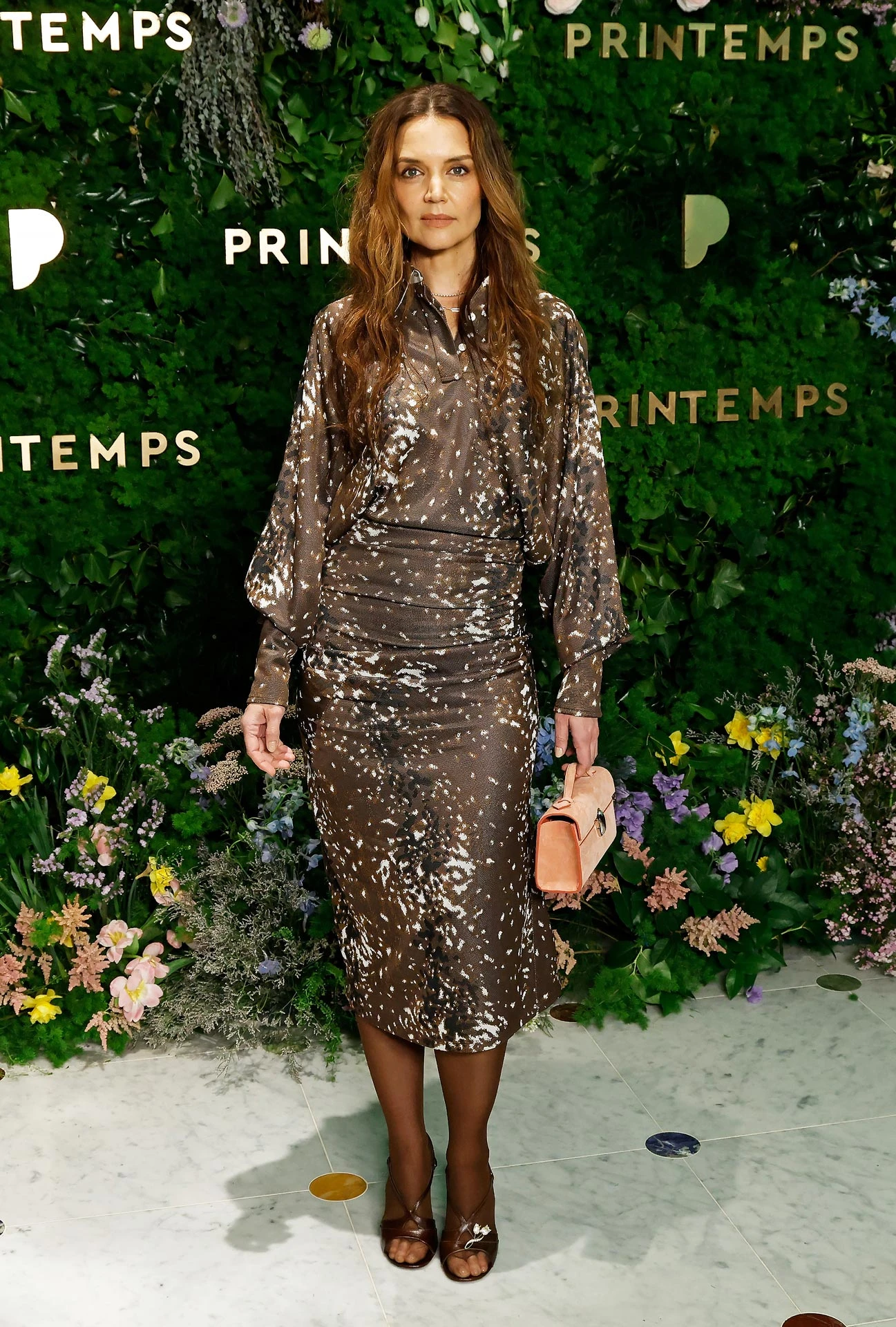 Katie Holmes in Tory Burch | Getty Images