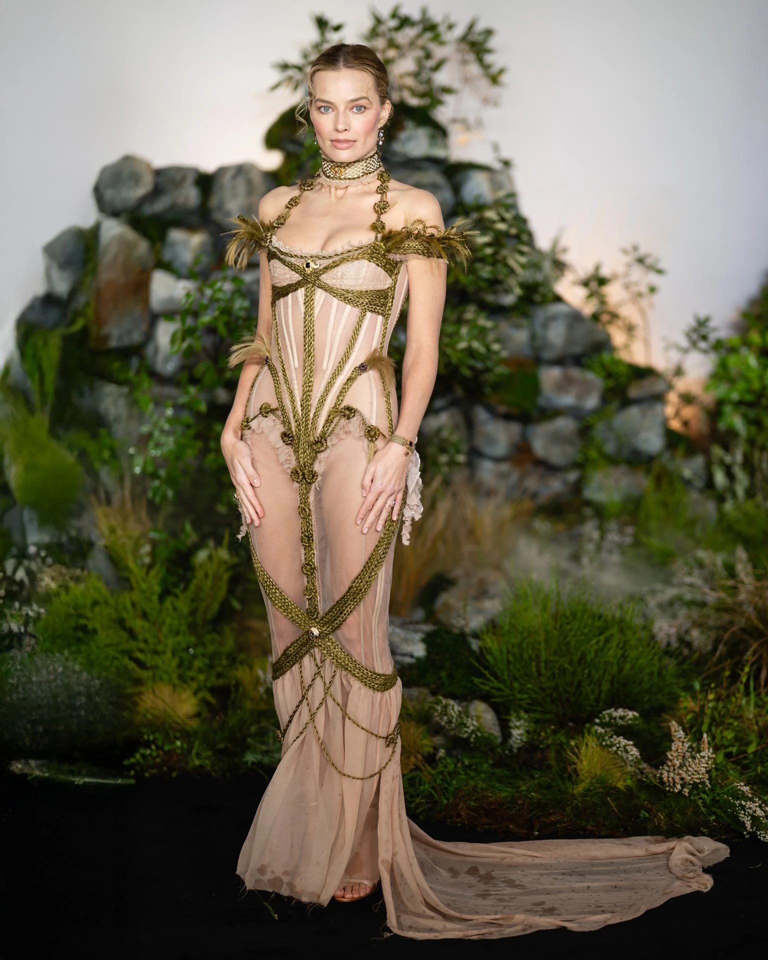 Марго Робби на британской премьере фильма «Грозовой перевал» | Getty Images 