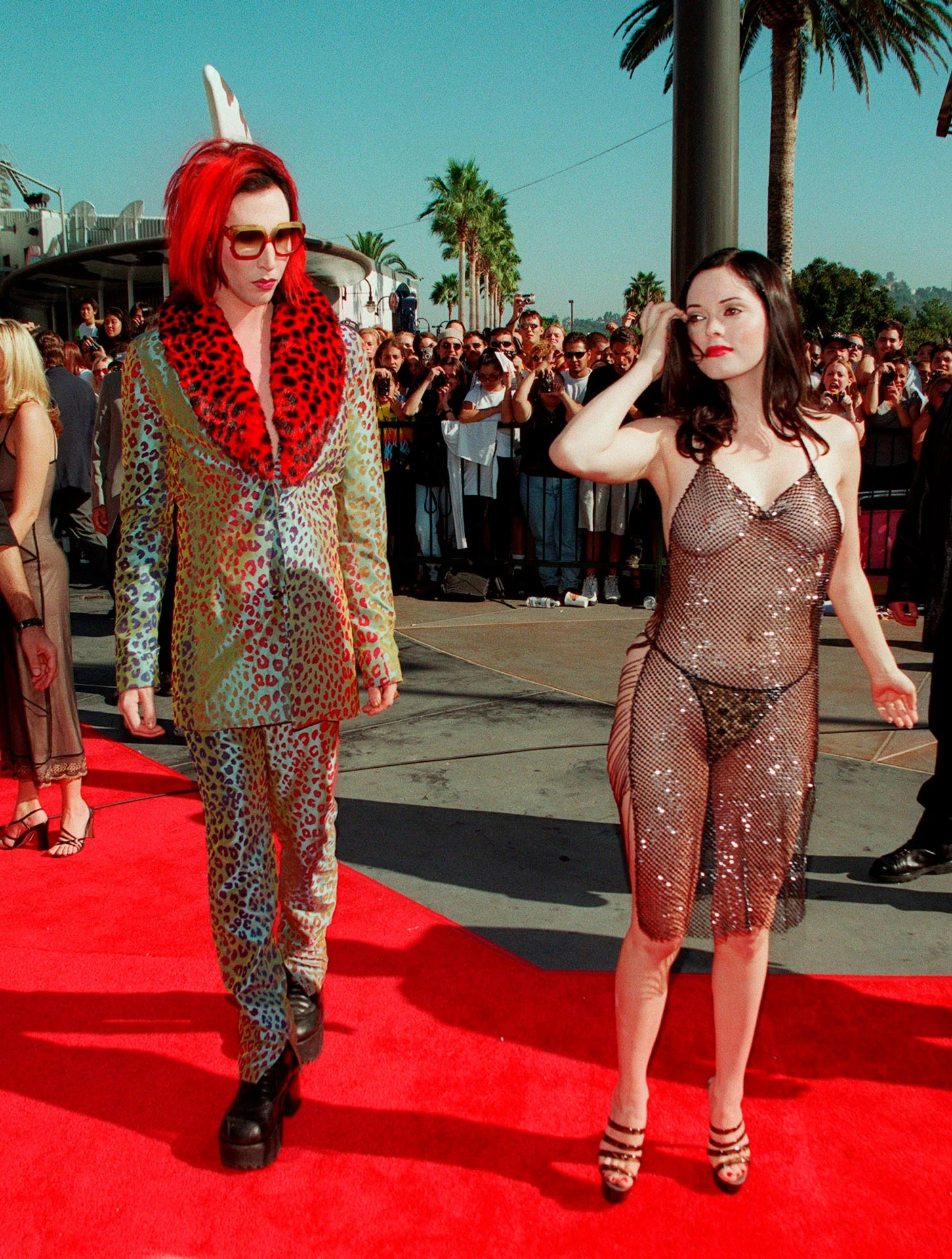 Мэрилин Мэнсон и Роуз Макгоуэн | Getty Images