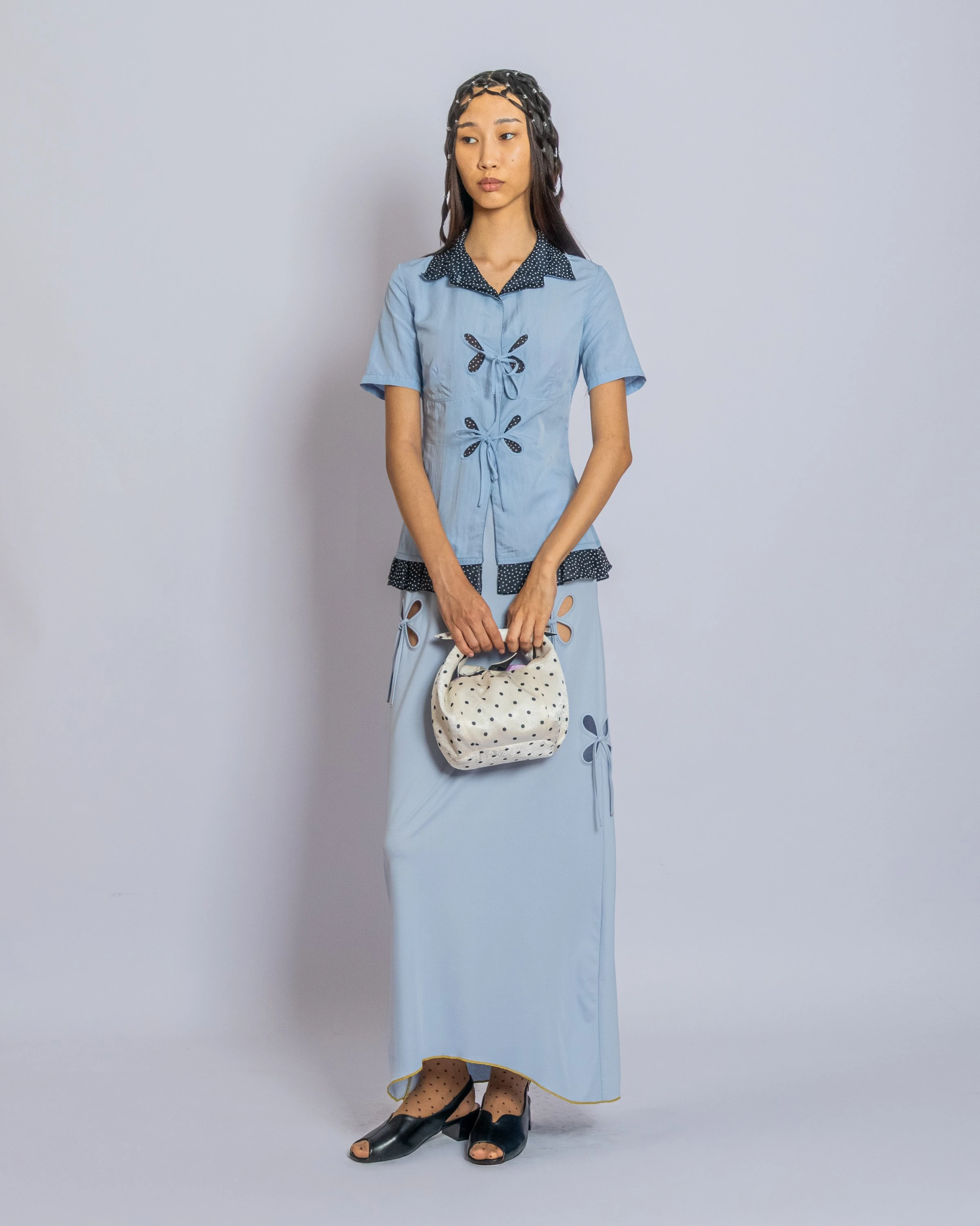 J.KIM көктем-жаз 2026 көрсетілімінің сахна сыртынан көрініс