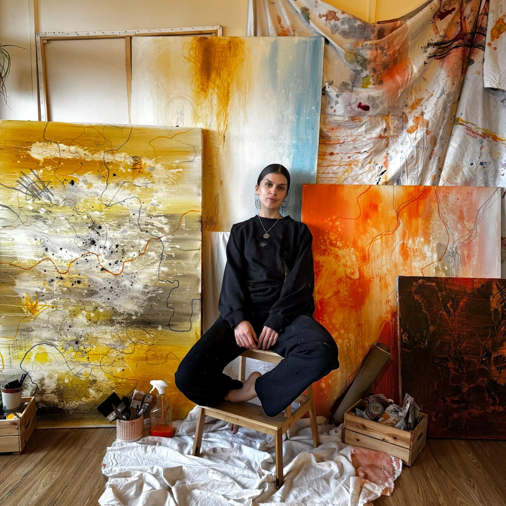 Художница Анна Мария. Изображения предоставлены Ksenoi Projects. Афины, Греция.