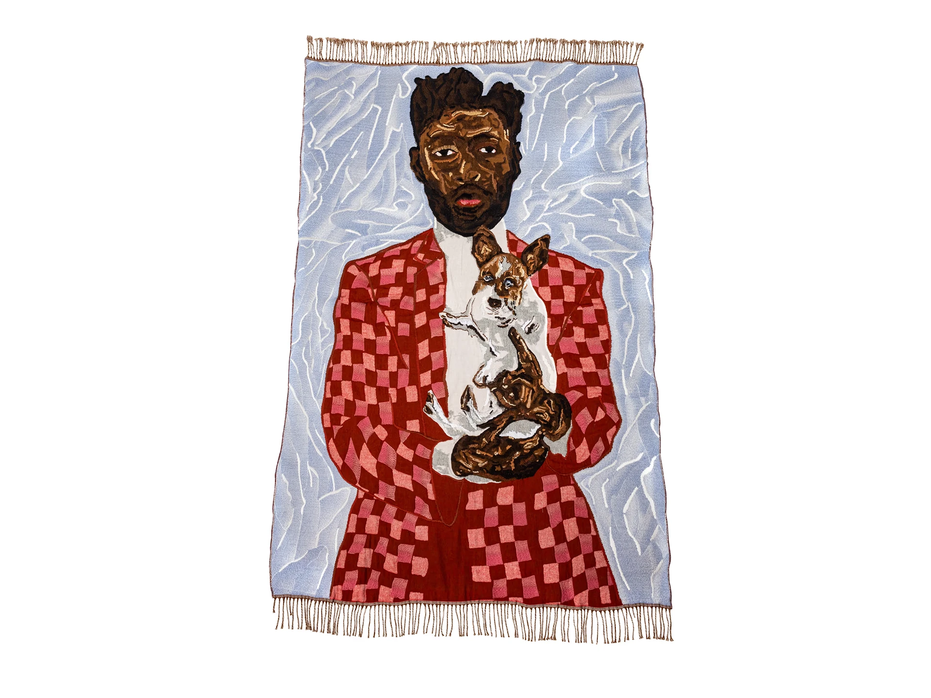 DIOR X AMOAKO BOAFO One-Of-A-Kind Cashmere Blanket | joopiter.com