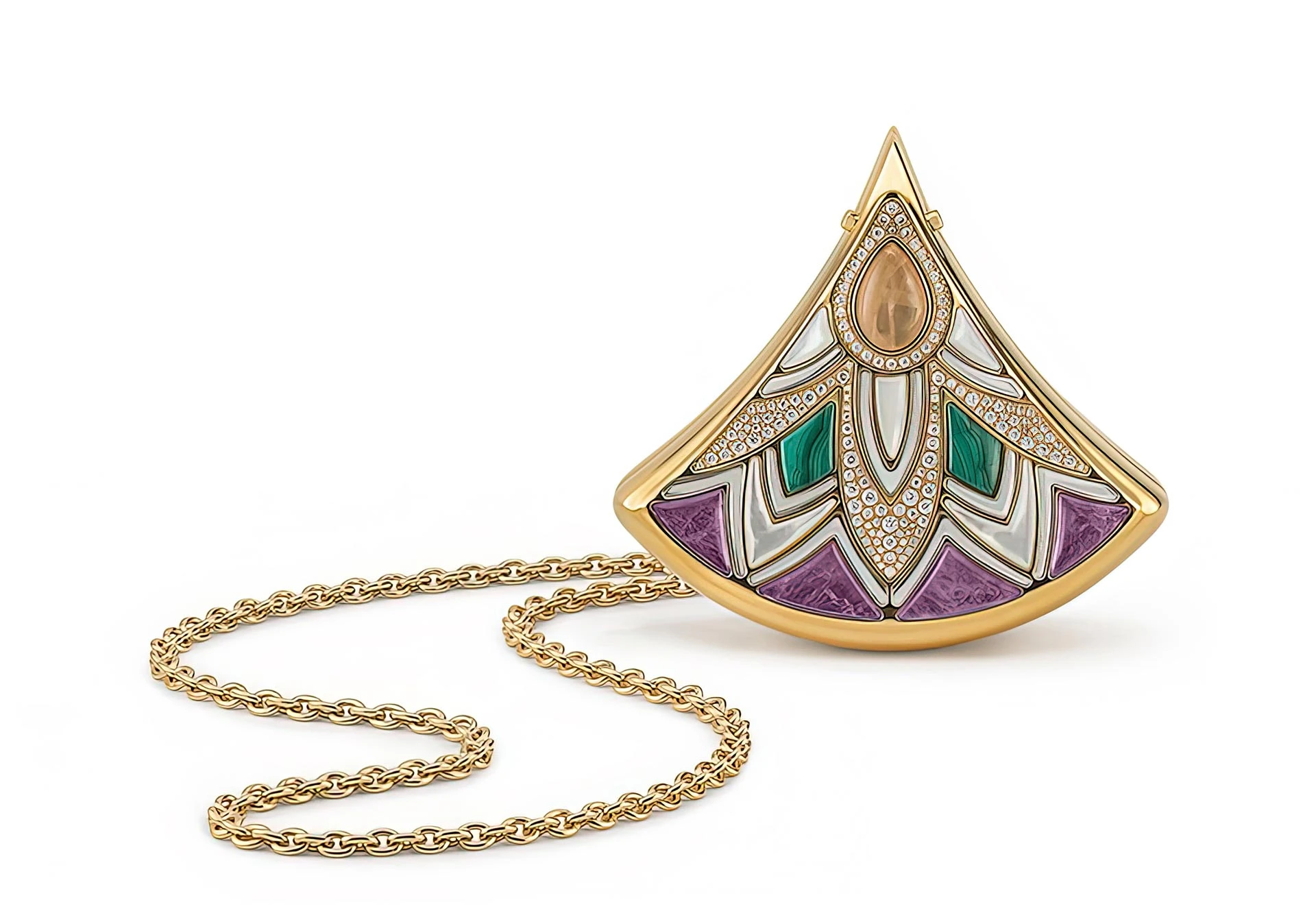 Минодьер Diva с аметистом, малахитом,  перламутром и бриллиантами | Фотограф: Итан Джеймс Грин