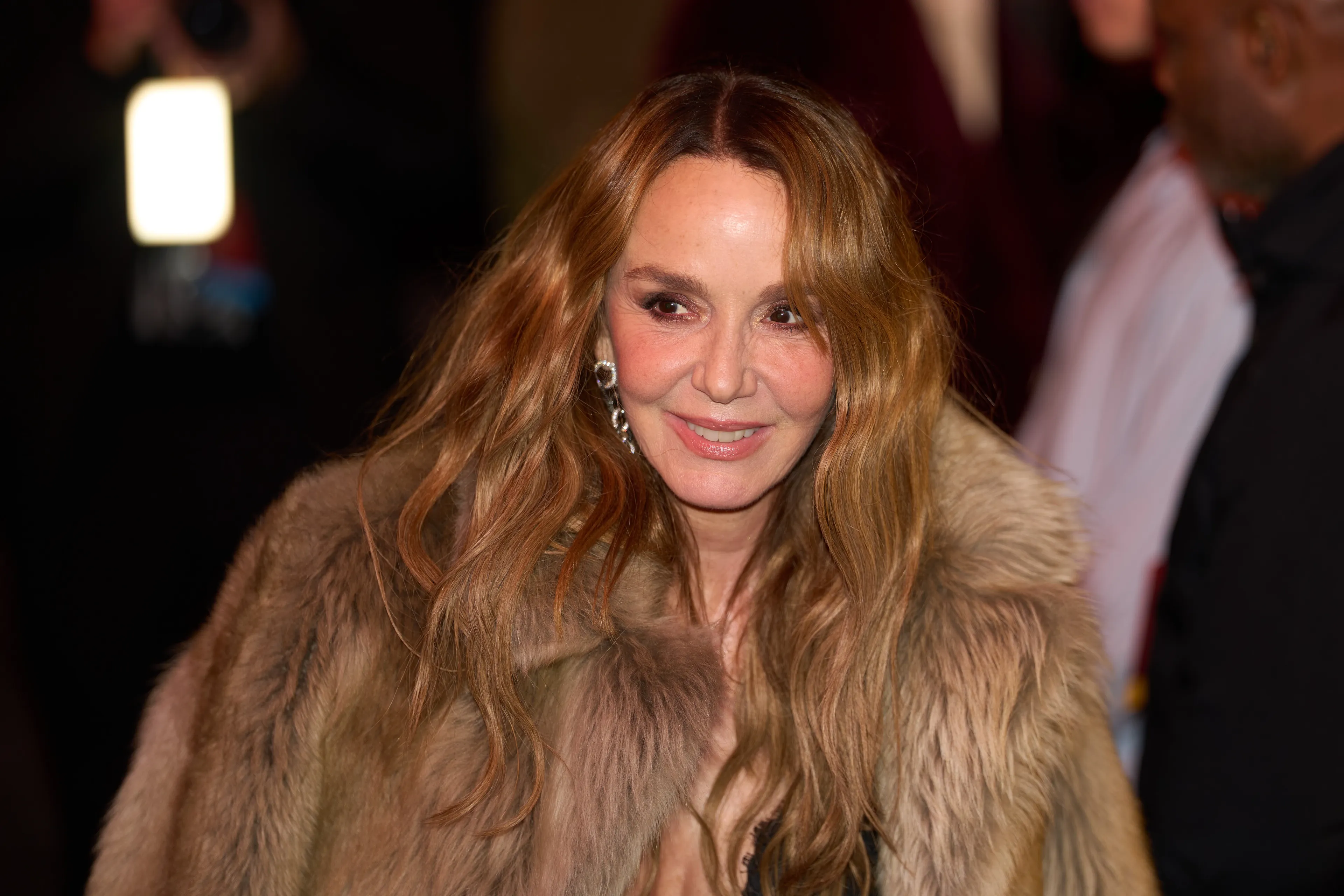 Филиппин Леруа-Больё в шубе из искусственного меха | Edward Berthelot / WireImage