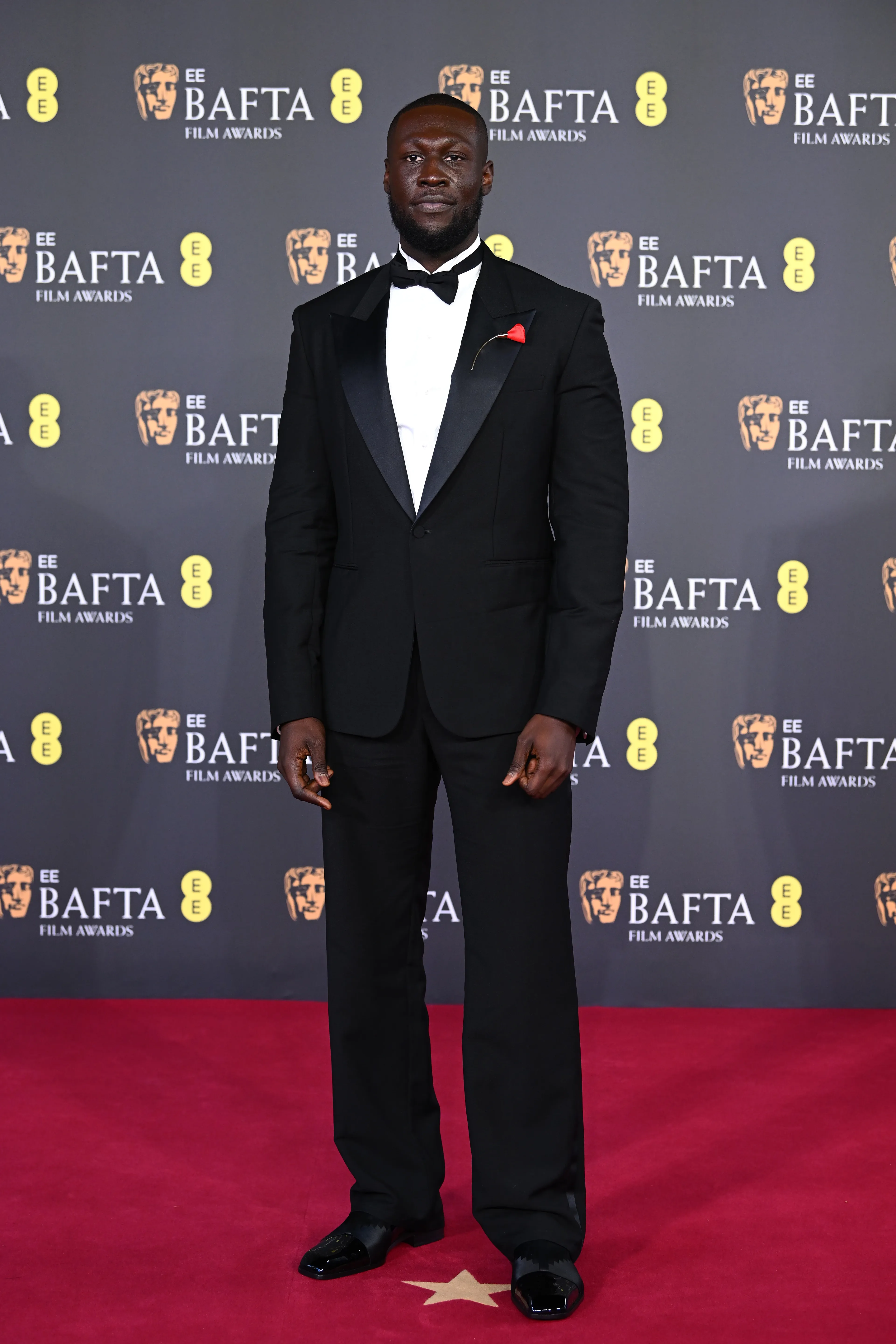 Stormzy посетил церемонию вручения премии EE BAFTA Film Awards 2026 в Лондоне, Англия | Getty Images