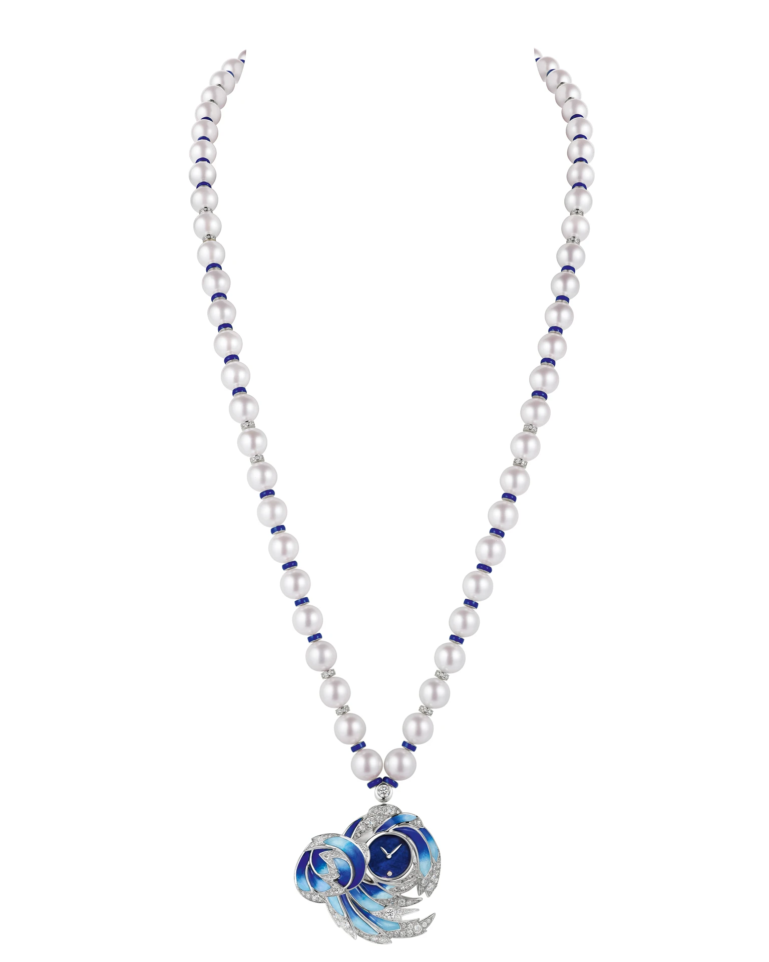 Миниатюрные часы на жемчужном сотуаре из коллекции 
Envol, Chaumet | Архив пресс-служб