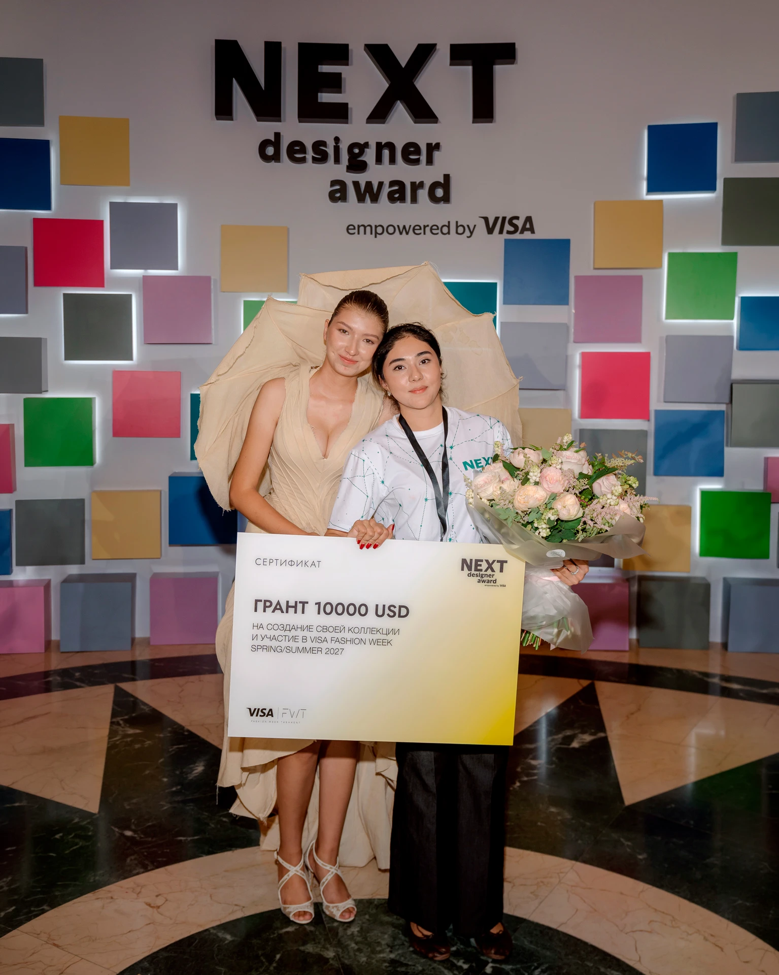 Модель и Нодира Дадажонова | Архив пресс-службы Next Designer Award