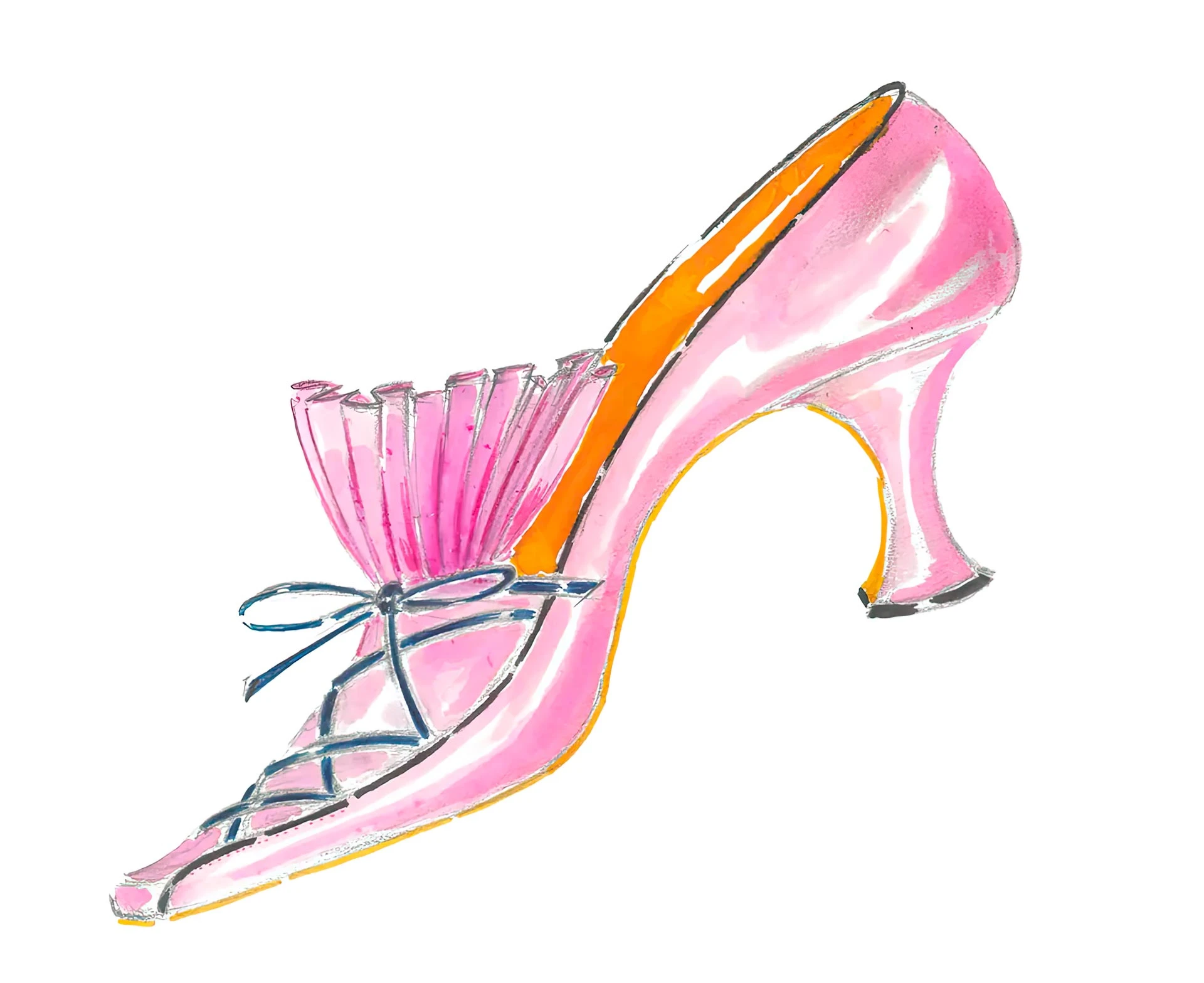 Эскиз из коллекции Marie Antoinette от Manolo Blahnik | Архив пресс-службы