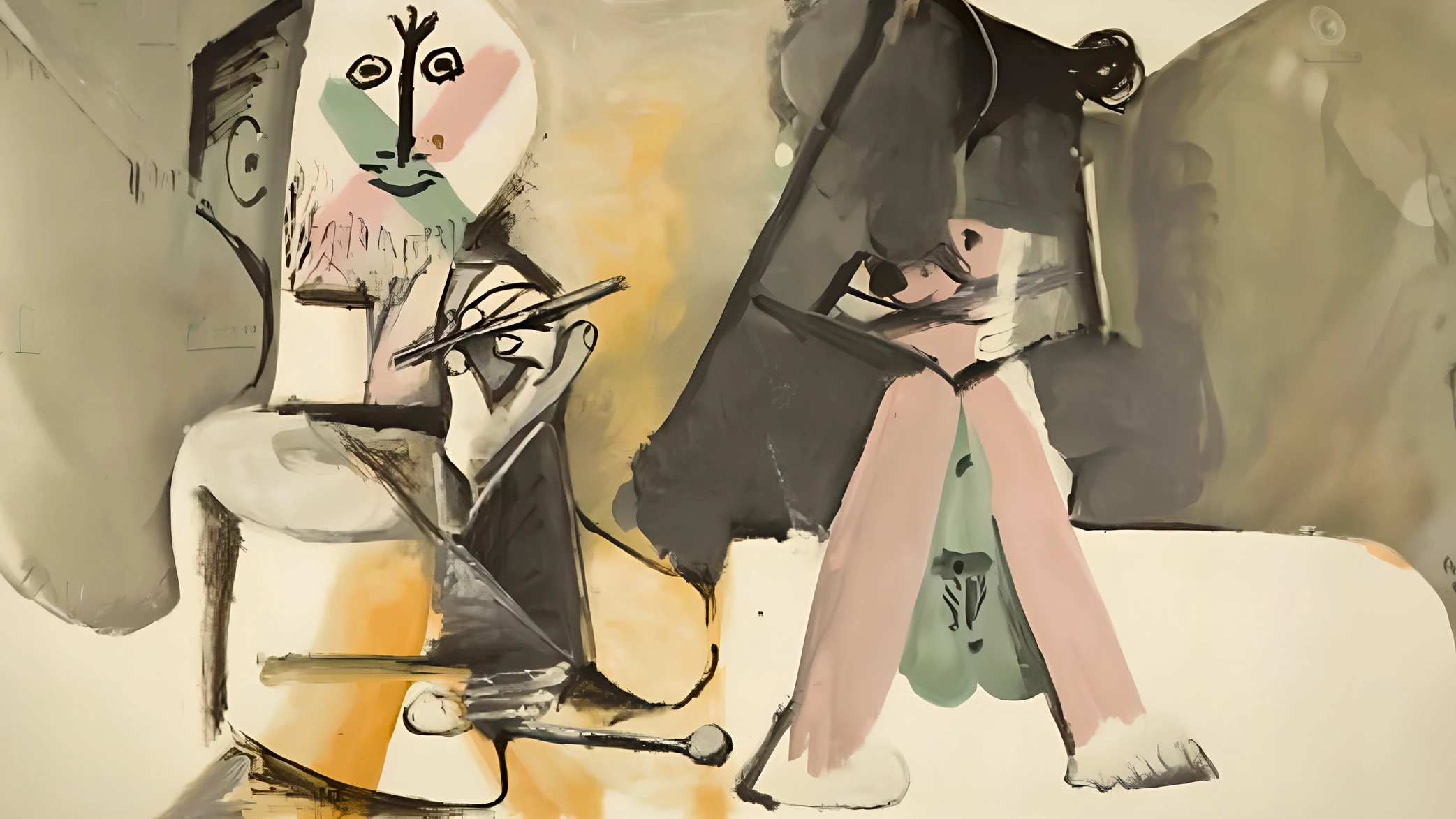 «Художник и его модель», Пабло Пикассо | Sotheby's