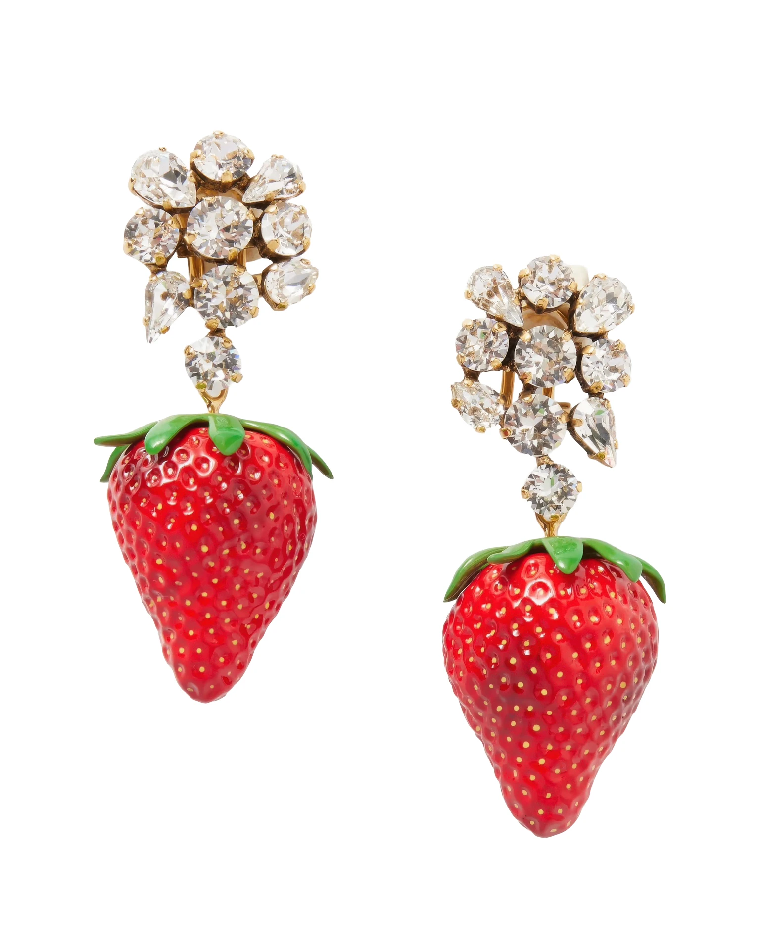Серьги Strawberry, Saint Laurent | Архивы пресс-служб
