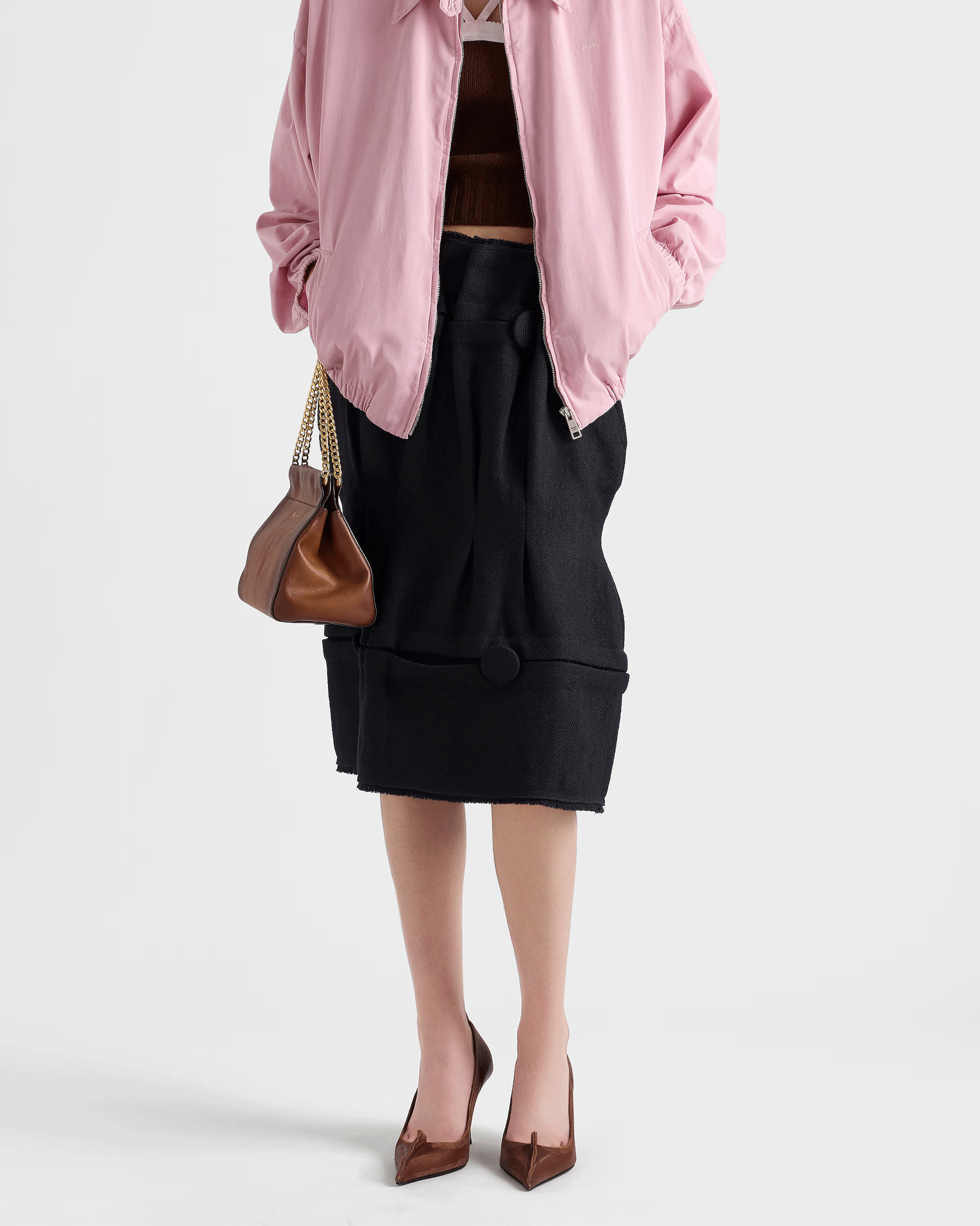 Лодочки Prada Antiqued Leather | Официальный сайт Prada