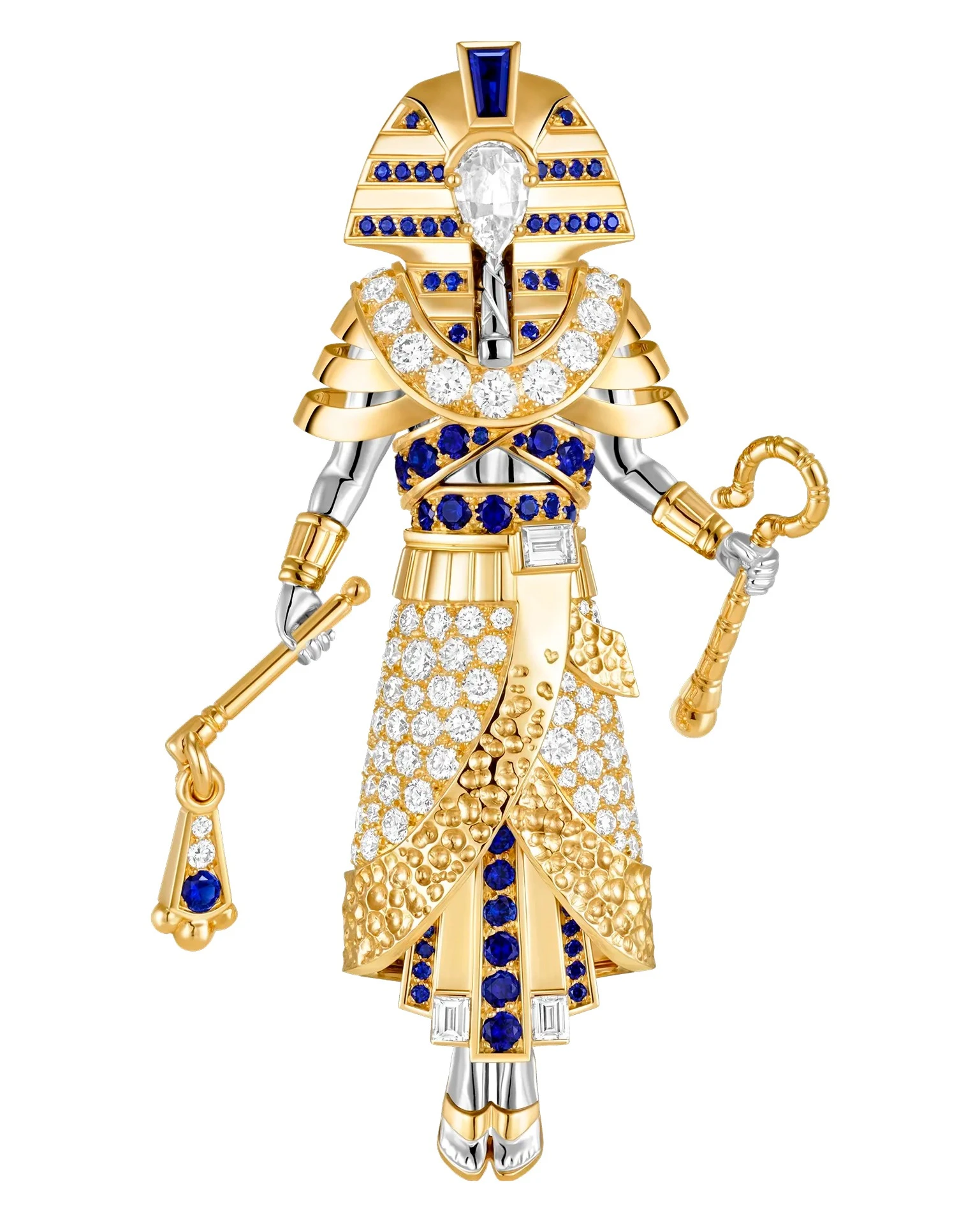 Van Cleef & Arpels, коллекция Fascinating Egypt | Брошь Pharaon Éternel | Официальный сайт Van Cleef & Arpels